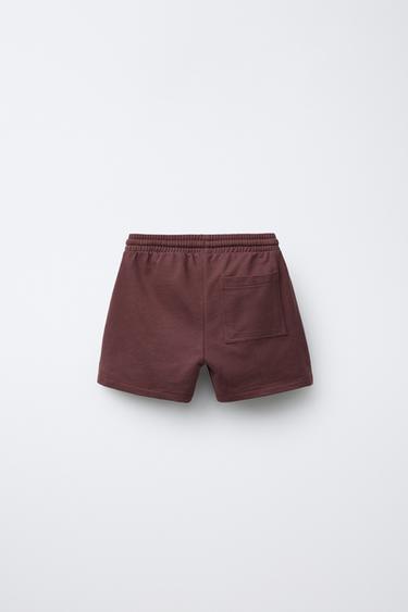 HÔTEL MAGIQUE © X ZARA PLUSH BERMUDA SHORTS - Light brown by Zara - Image 1