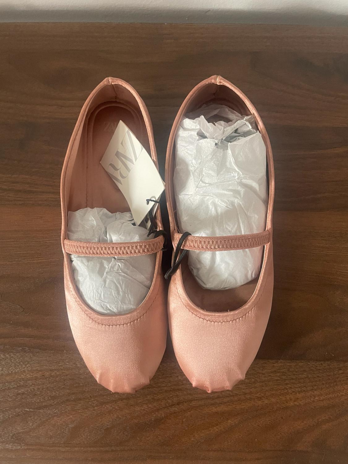 SATIN BALLET FLATS - Image 2