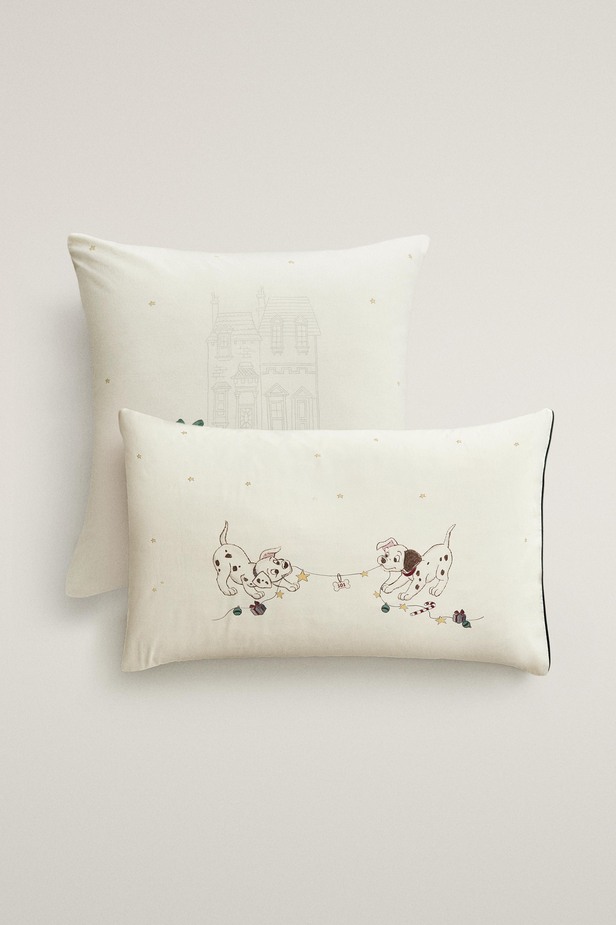101 DALMATIANS ©DISNEY CHRISTMAS COTTON KIDS' PILLOWCASE (200 THREAD COUNT)