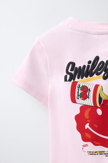 T-SHIRT IMPRIMÉ TOMATE SMILEYWORLD ® - Rose de Zara - Image 3