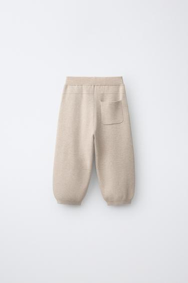 BALLOON KNIT PANTS — Sand / Marl 2