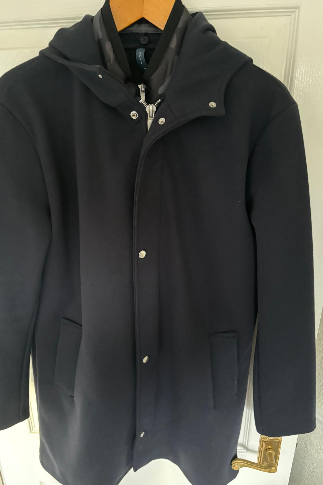 NAVY BLUE COAT WITH REMOVABLE INTERIOR
