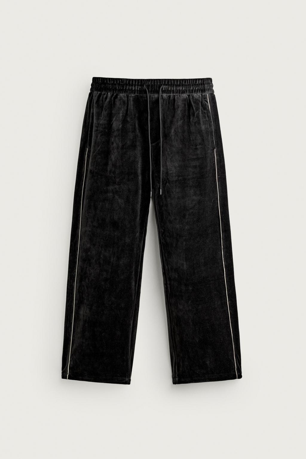 RETRO VELOUR TRACK TROUSERS