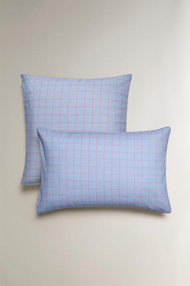 CHILDREN'S CHECK PILLOWCASE - Bluish by Zara