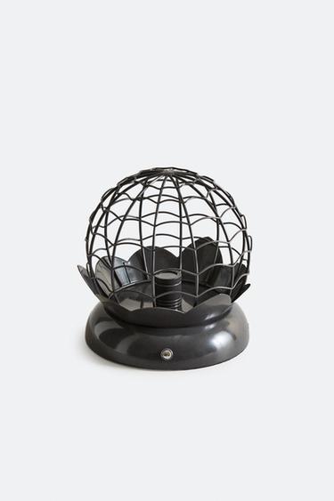 CHILDREN'S HALLOWEEN SPIDER WEB LAMP - Dark grey by Zara