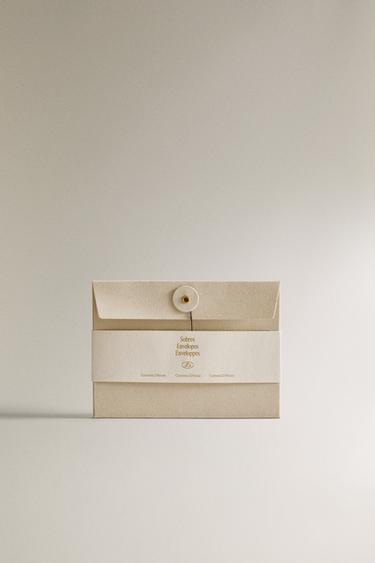 PAPER ENVELOPES (Pack of 2) - Beige by Zara - Image 4