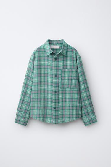 TERNET SKJORTE - mellem grøn fra Zara - Billede 0
