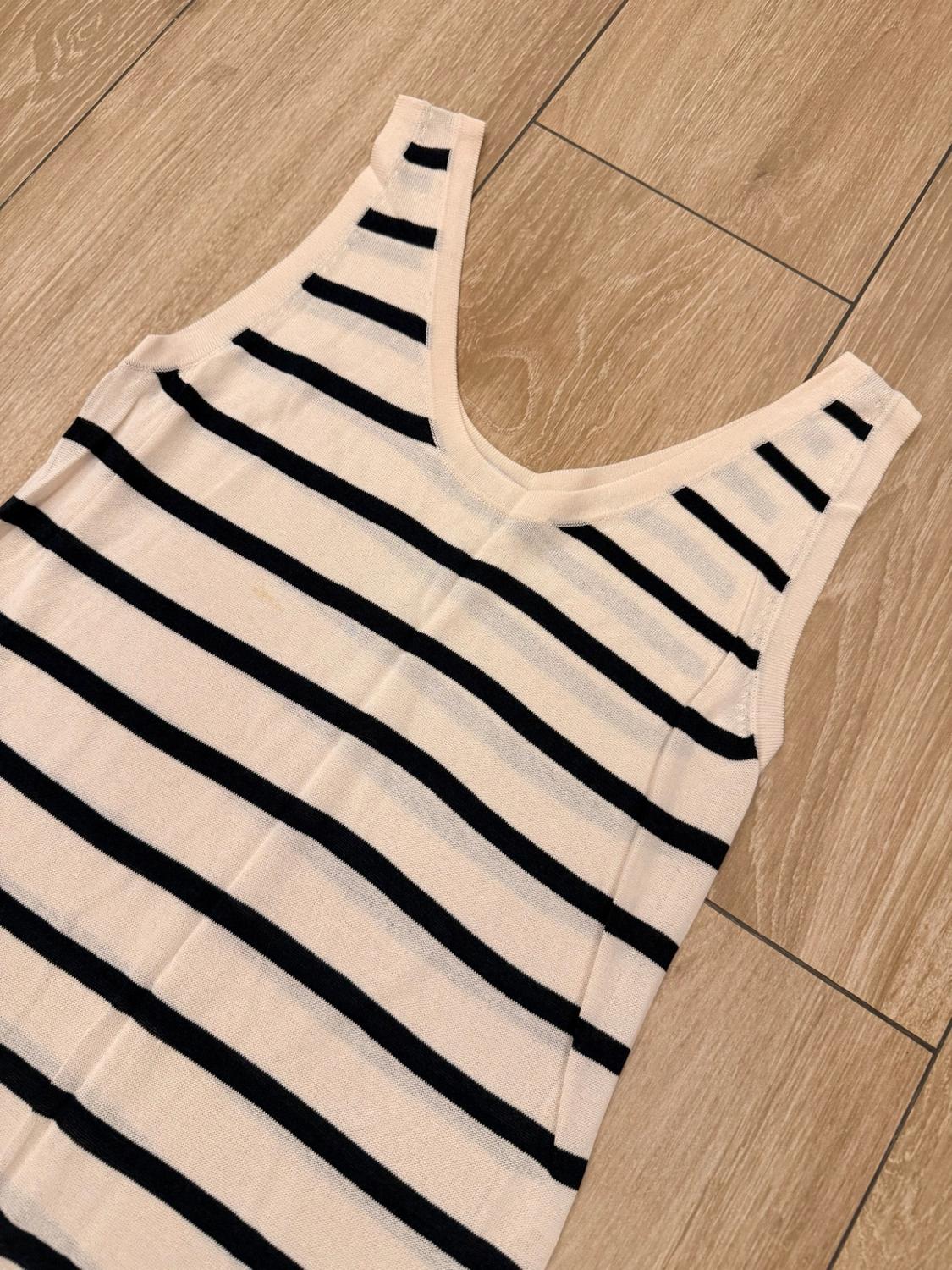 LONG KNIT STRIPED DRESS - Image 3