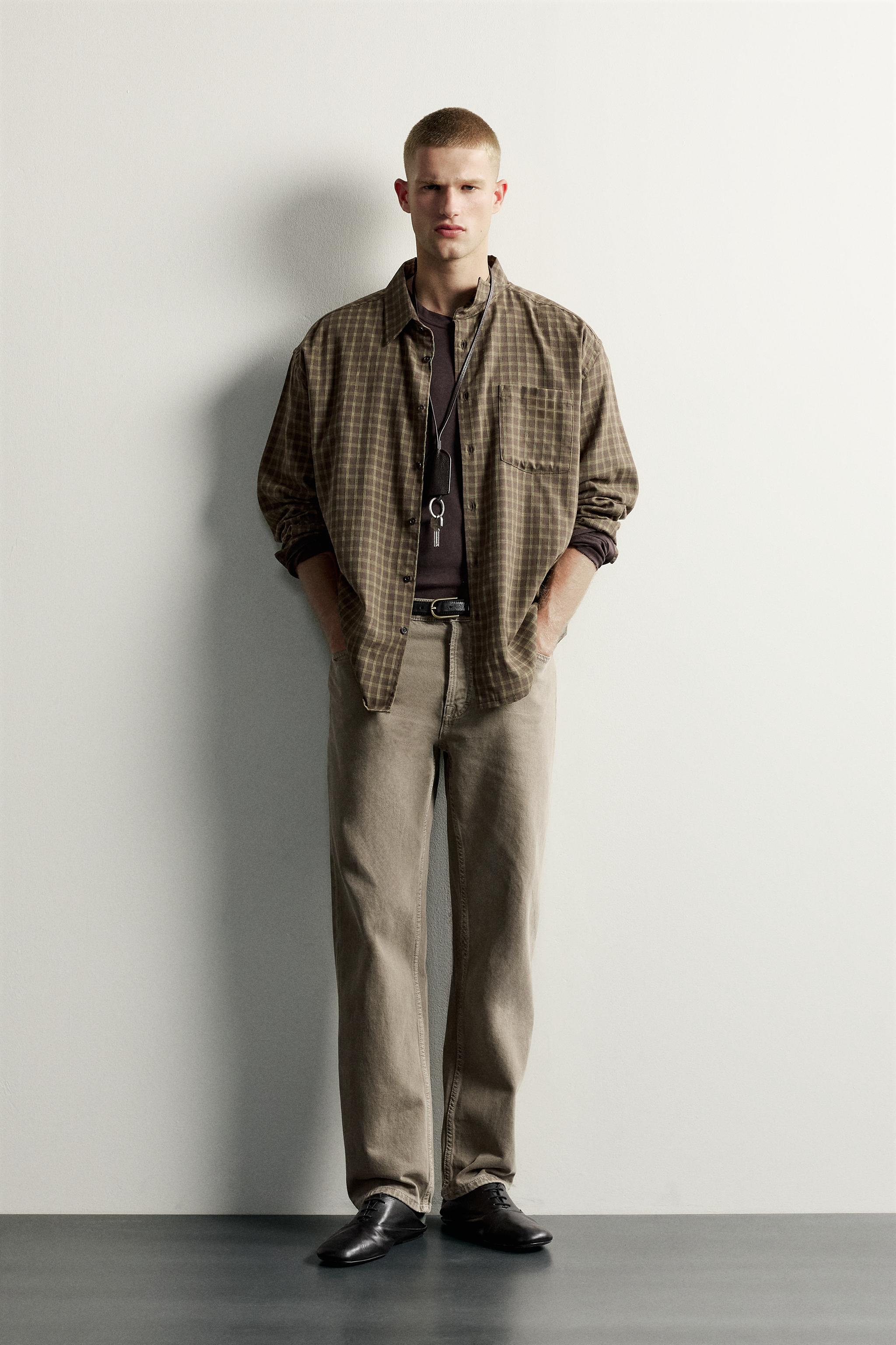 CHEMISE COUPE DÉCONTRACTÉE À CARREAUX