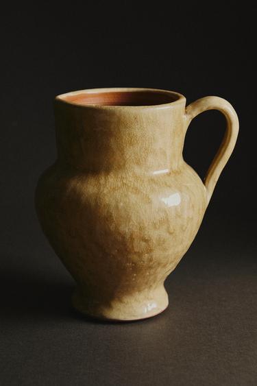 DECORATIVE TERRACOTTA JUG - Sand by Zara
