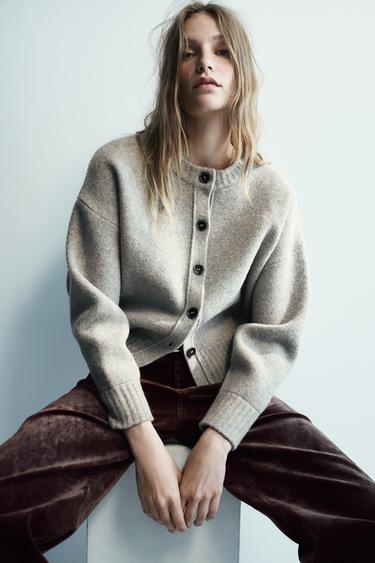 CHAQUETA PUNTO SOFT - Gris vigoré de Zara