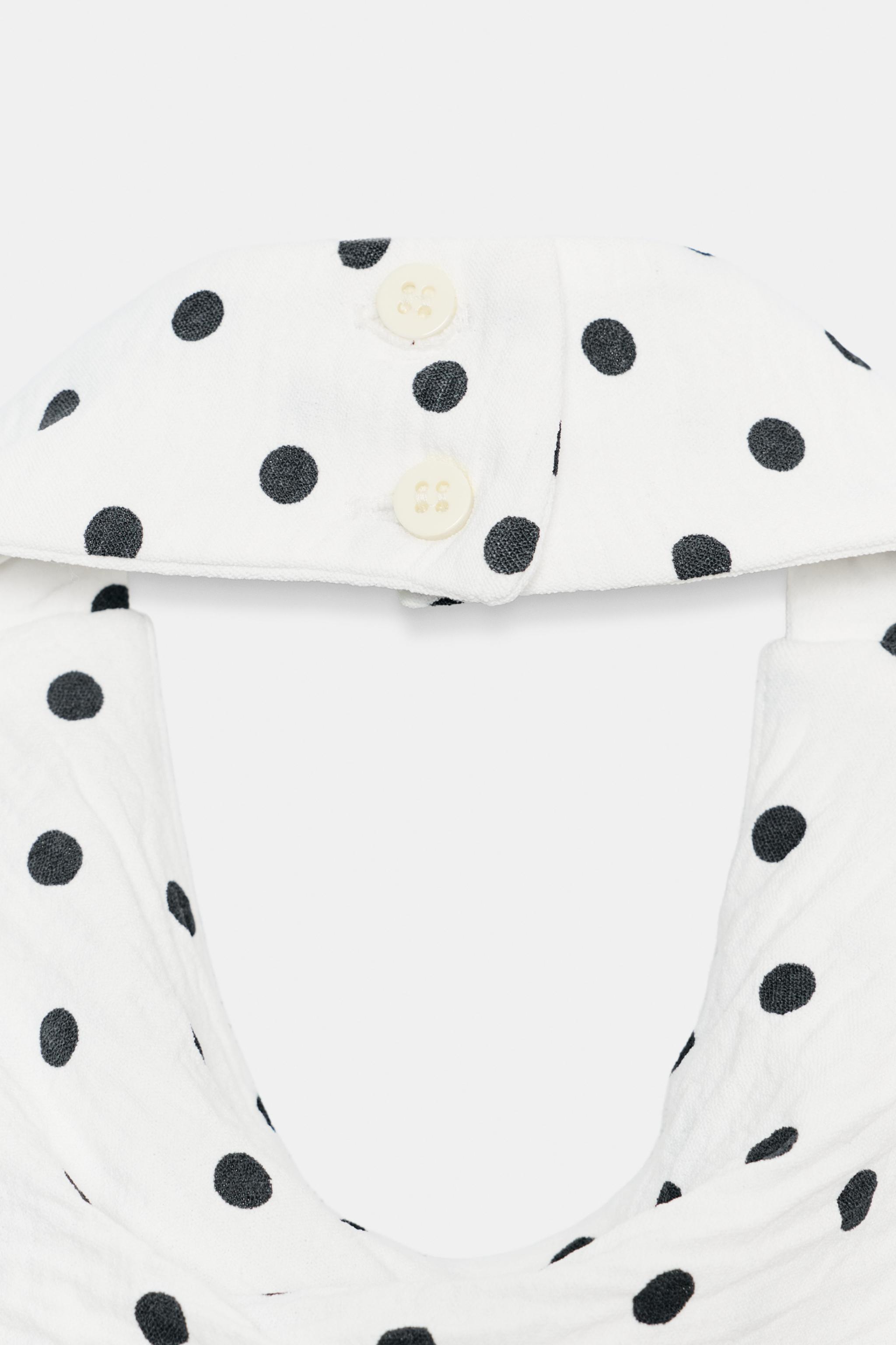 POLKA DOT HALTER TOP