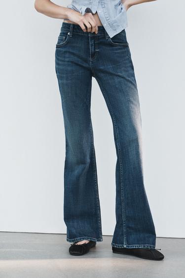 JEANS TRF BOOTCUT TIRO BAJO - Marino de Zara
