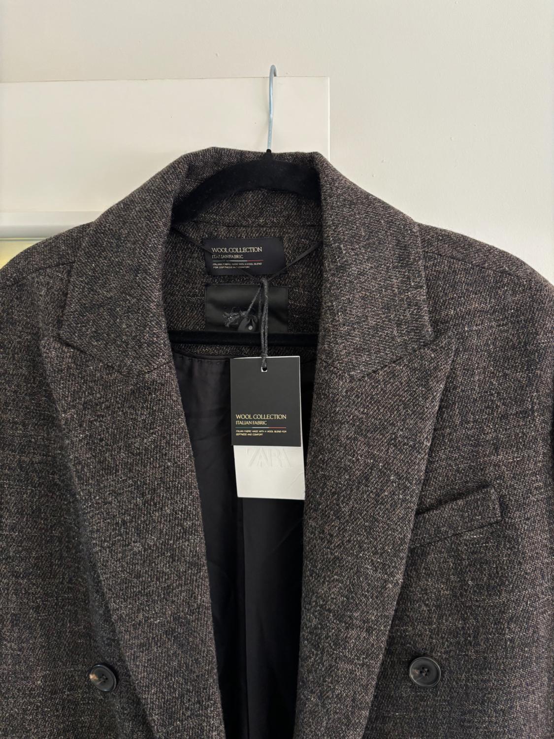WOOL BLEND COAT WITH VENTS ZW COLLECTION - Image 3