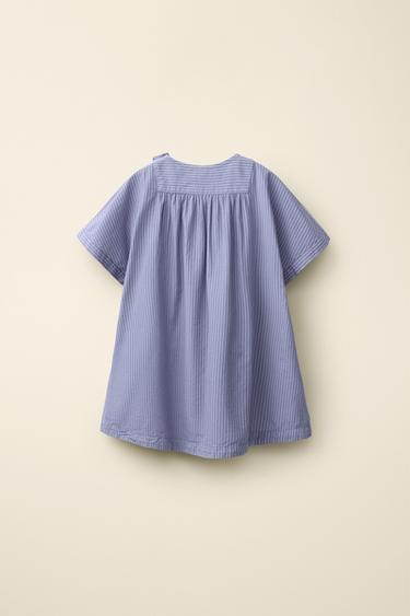 ROBE À RAYURES CREATED BY CARAMEL LONDON X ZARA - Bleuté de Zara - Image 1
