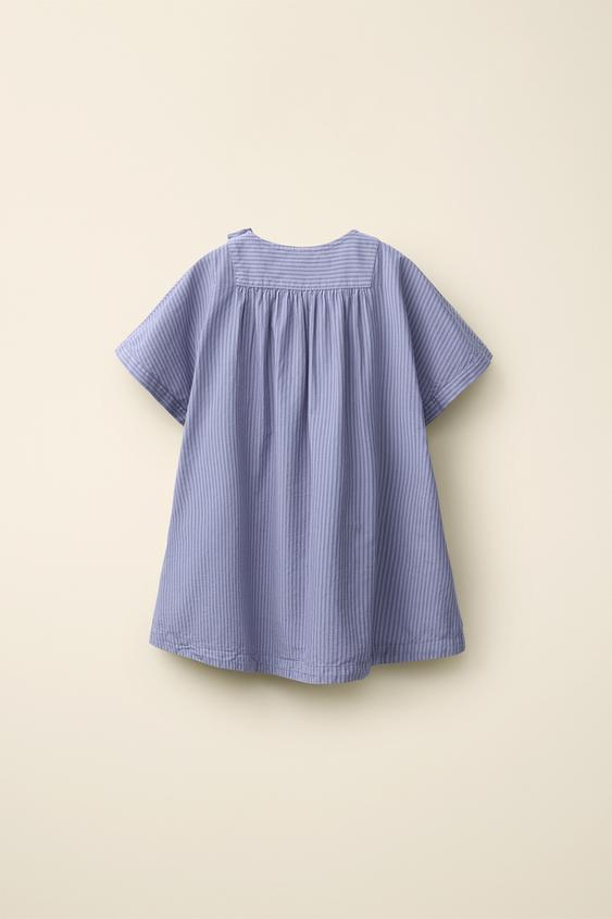 ROBE À RAYURES CREATED BY CARAMEL LONDON X ZARA - Bleuté de Zara - Image 1