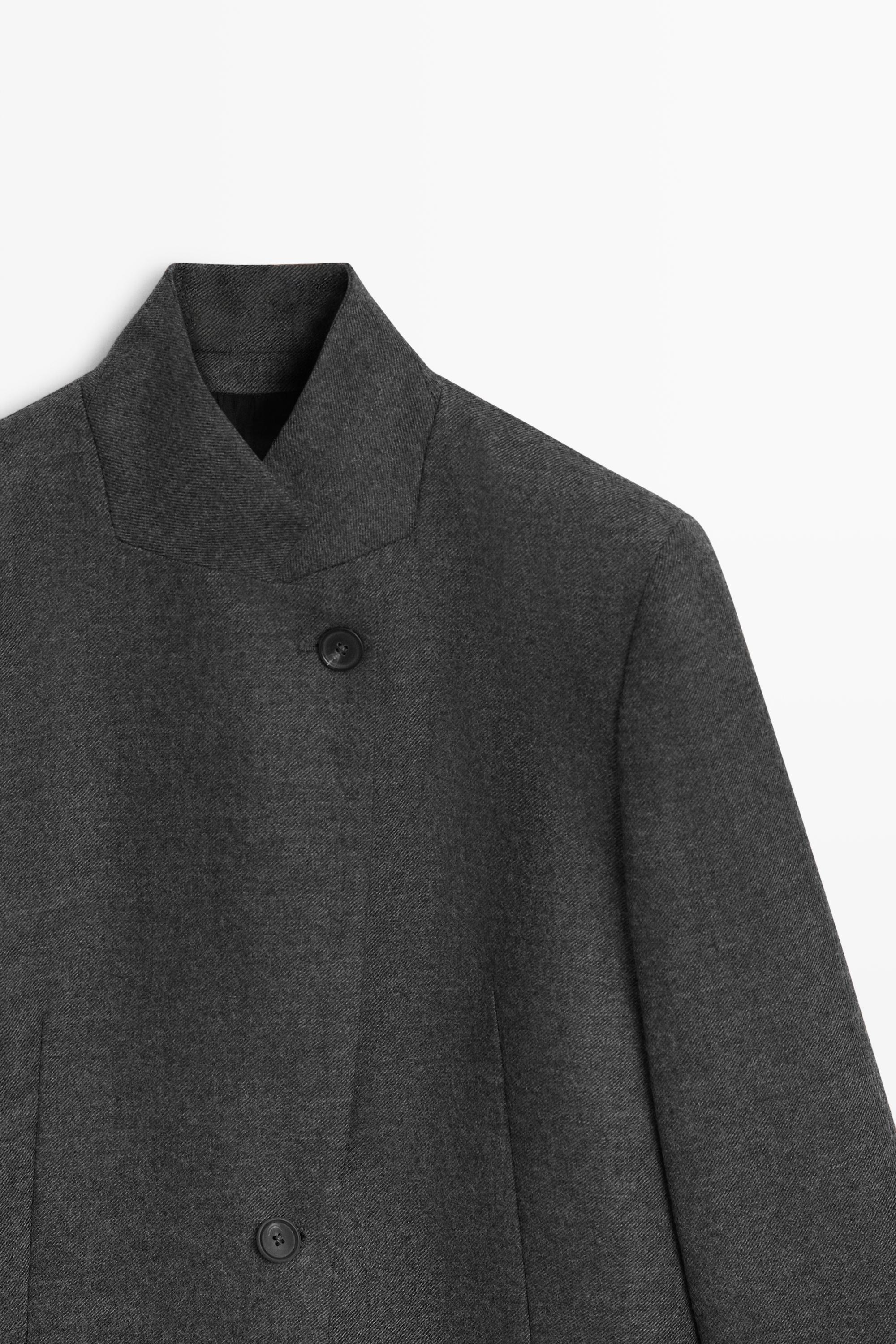 Veste de costume en flanelle 100 % laine