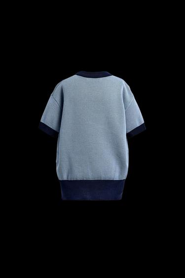 STRICK-T-SHIRT DONALD DUCK HARRY LAMBERT FOR ZARA X DISNEY - Blau von Zara