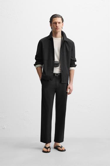 STRAIGHT-LEG TROUSERS - Black by Zara - Image 0