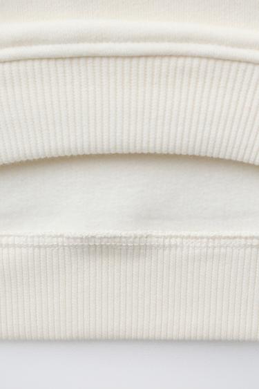 FLORAL SWEATSHIRT - Oyster-white by Zara - Image 3