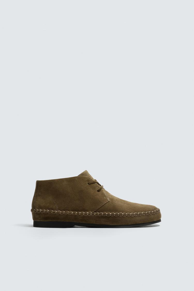 ZARA LEATHER SHOES VIBRAM® SOLE AARON LEVINE X ZARA