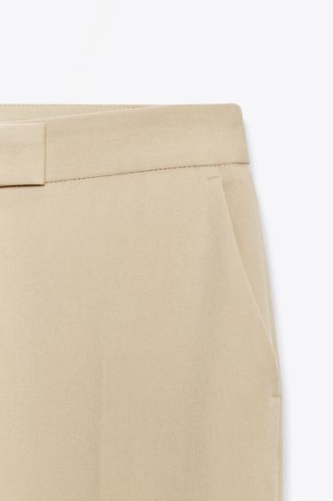 PANTALON FLARE TAILLE BASSE - Sable de Zara - Image 6