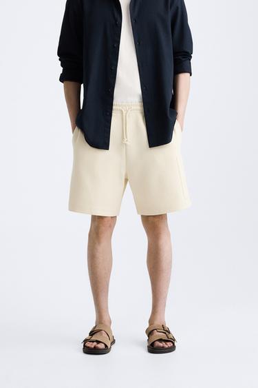 BERMUDA JOGGER BATTLE - Sable de Zara