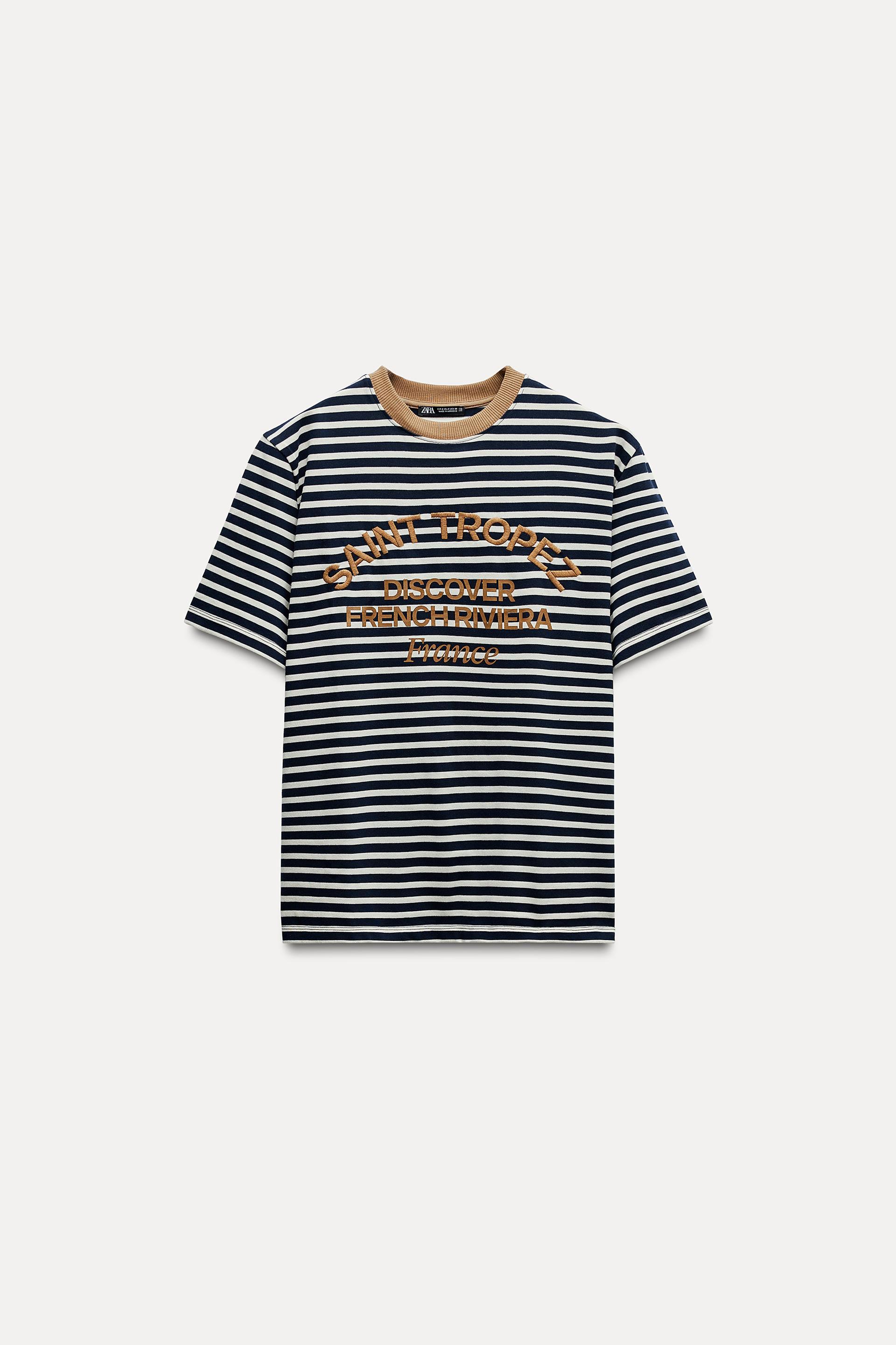 zara 販売 柄tシャツ