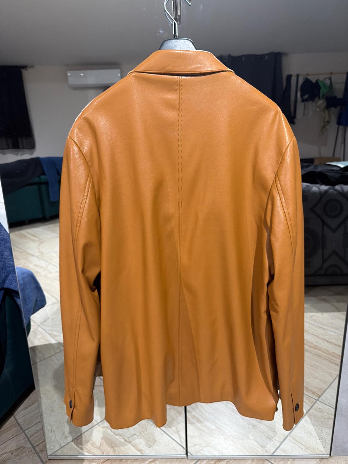 FAUX LEATHER OVERSHIRT - Image 2