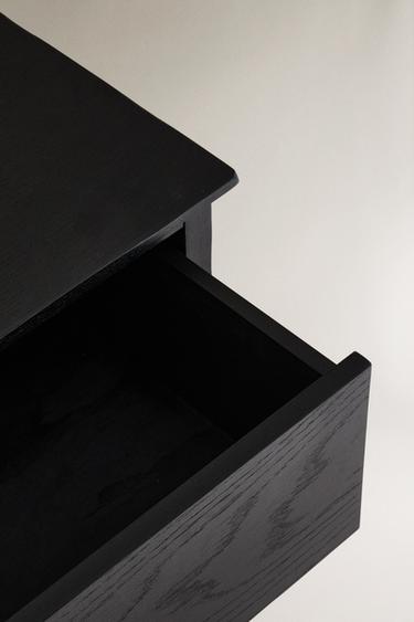 OAK BEDSIDE TABLE - Black by Zara - Image 3