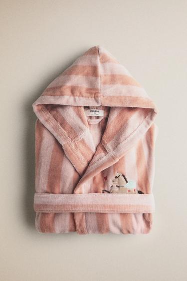 Kids' Unicorn Dressing Gown - وردي الخاص بـ Zara