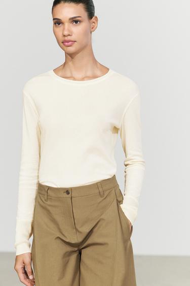 Long sleeve T-shirt with cuff detail — 314 2