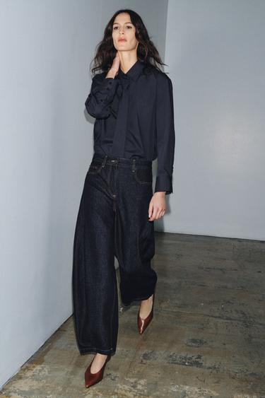 JEAN ZW COLLECTION BALLOON LONGUEUR CHEVILLE TAILLE NORMALE - Bleu de Zara - Image 3