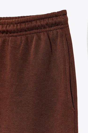 PANTALÓN RECTO SOFT - teja oscuro de Zara