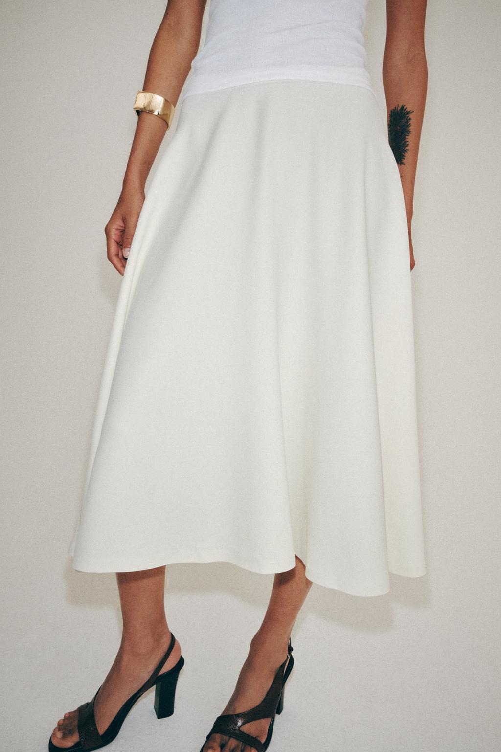ZW COLLECTION LAYERED MIDI SKIRT