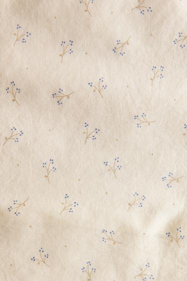 LOT DRAPS MINILIT BÉBÉ MINIFLEUR - Bleuté de Zara - Image 3