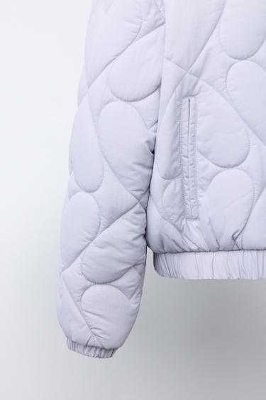 VESTE REMBOURRÉE CŒURS - Gris bleu de Zara - Image 5