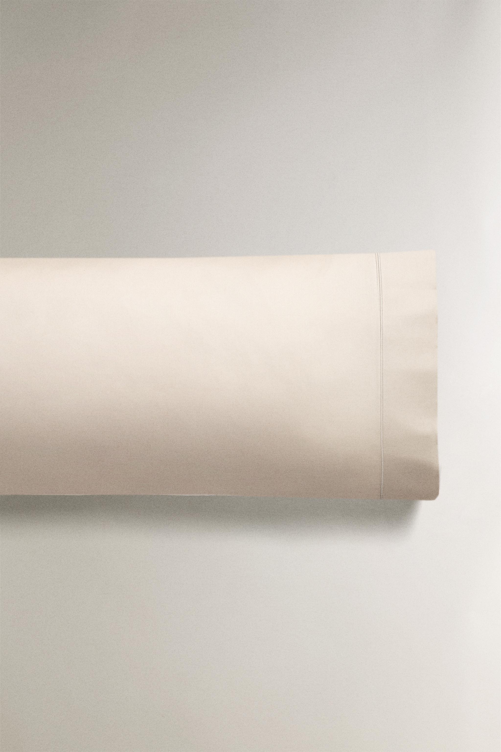 Zara SATEEN PILLOWCASE WITH FESTOON DESIGN (300 THREAD COUNT) — фото 4