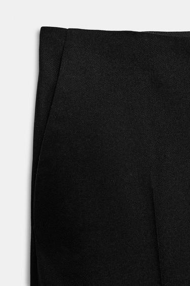 PANTALON MINIMALISTE AVEC LAINE ZW COLLECTION - Noir de Zara - Image 7