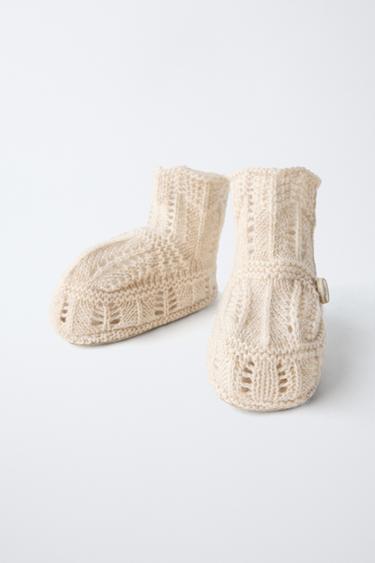 BOOTIES WITH DETAIL - Ecru White by Zara - Image 3