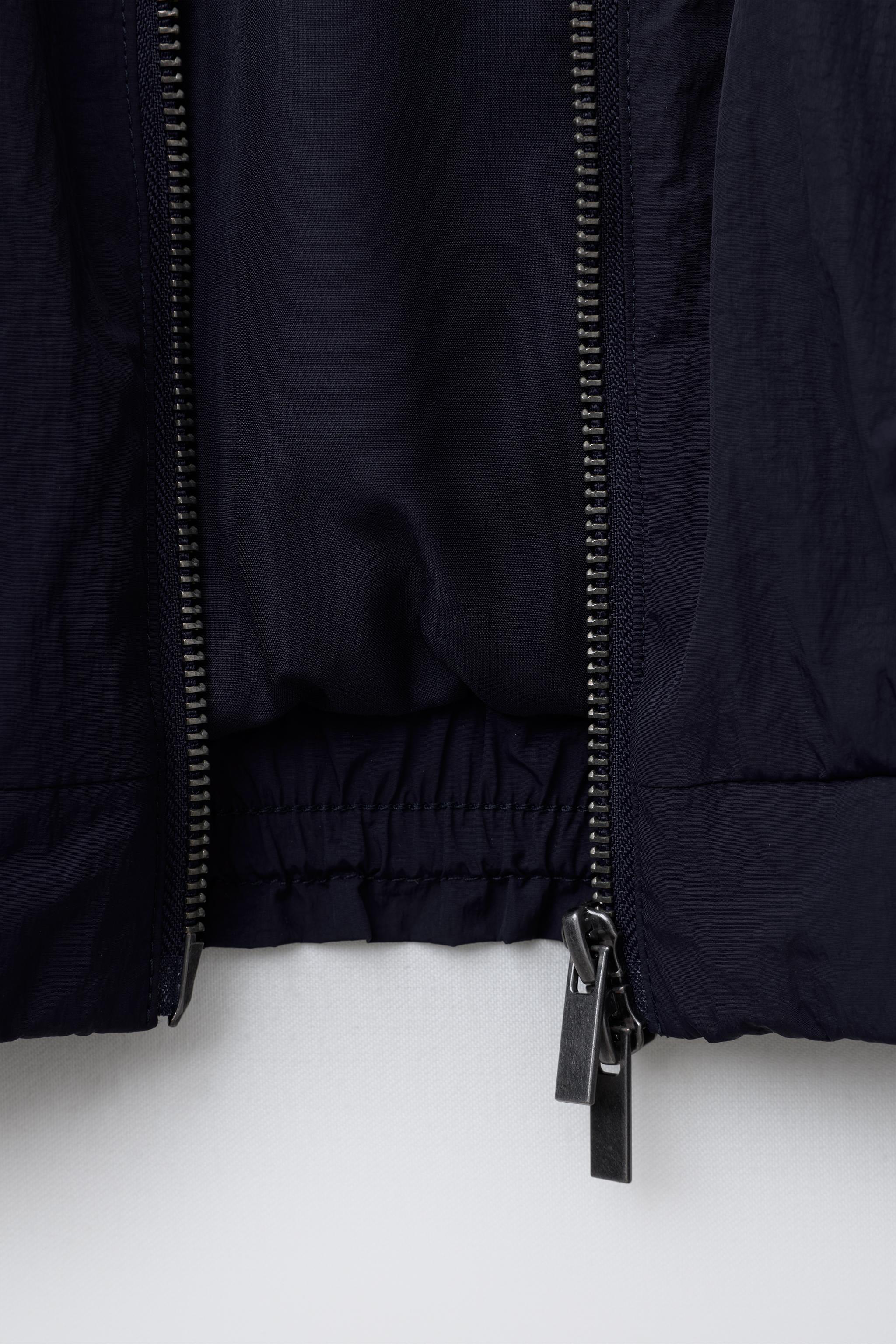 GINGHAM STRIPE PUFFER JACKET