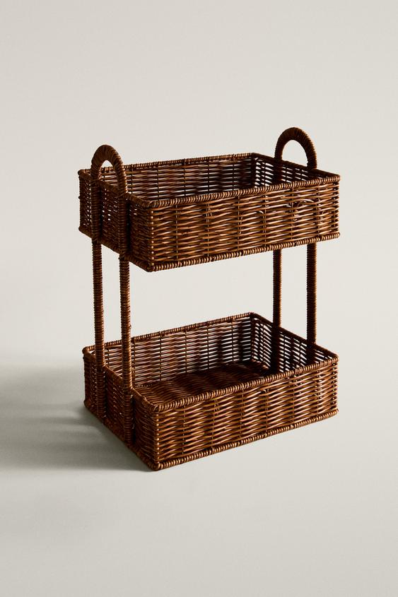 Zara RECYCLED PLASTIC STORAGE UNIT - 棕色 - 圖片 0