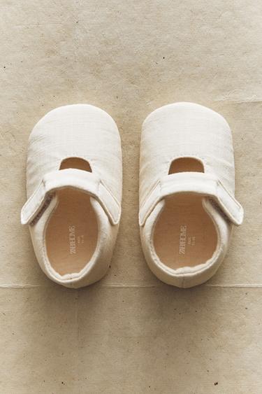 FABRIC BALLERINA BOOTIES - Ecru White by Zara - Image 5