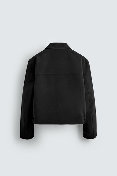 BLOUSON COUPE COURTE - Noir de Zara - Image 7
