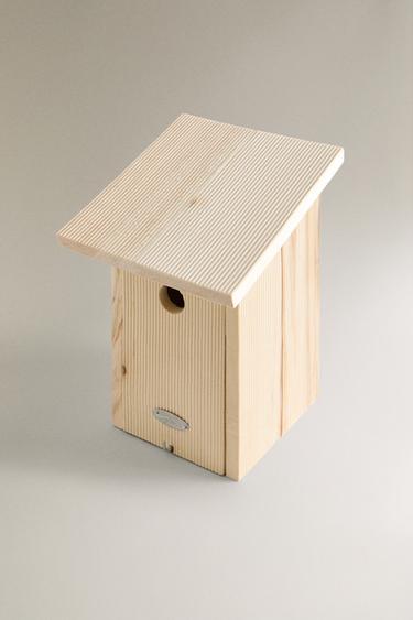 WOODEN GARDEN BIRD HOUSE - Light beige by Zara - Image 1