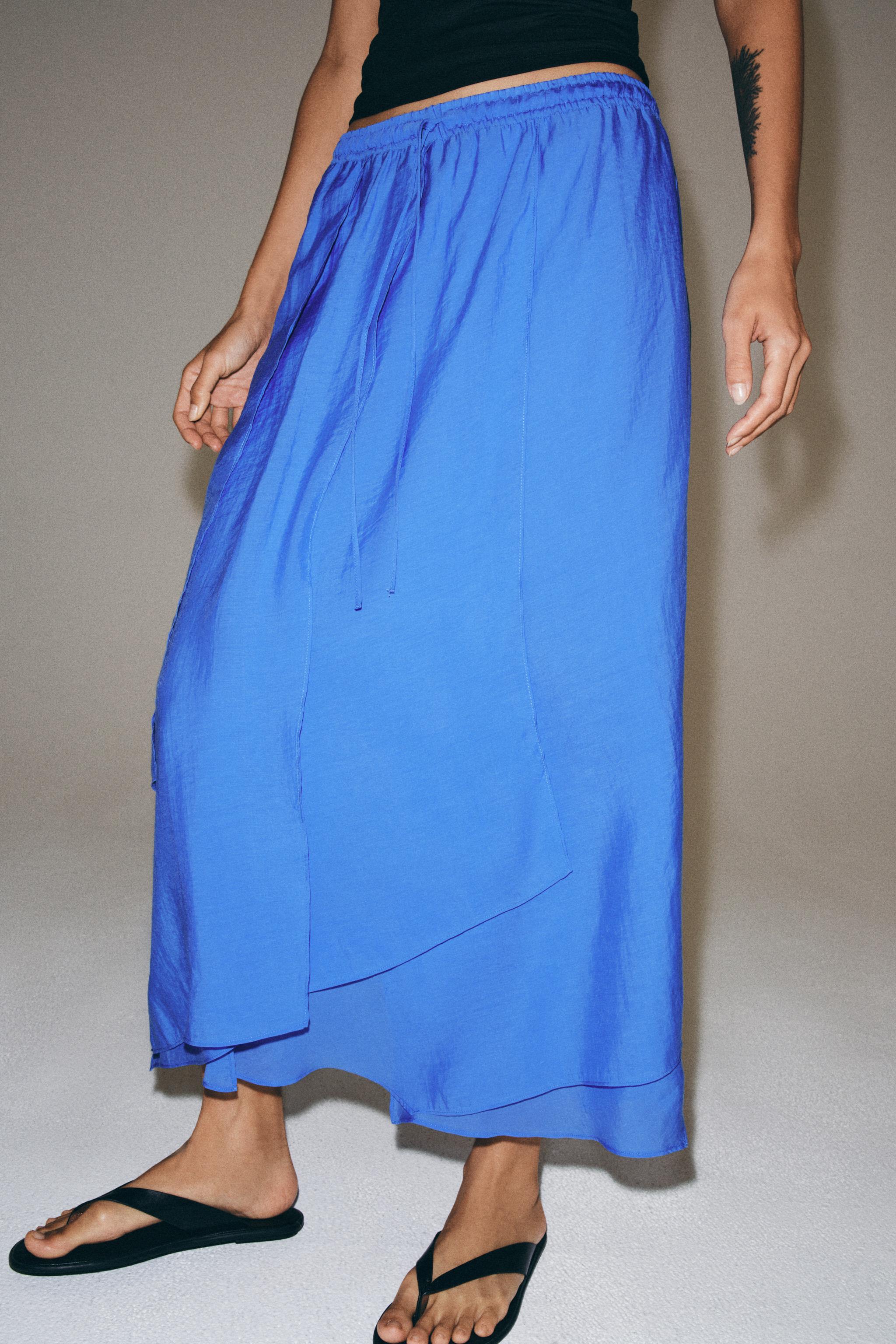 Женские юбки Zara ZW COLLECTION RUFFLED SKIRT — фото 4