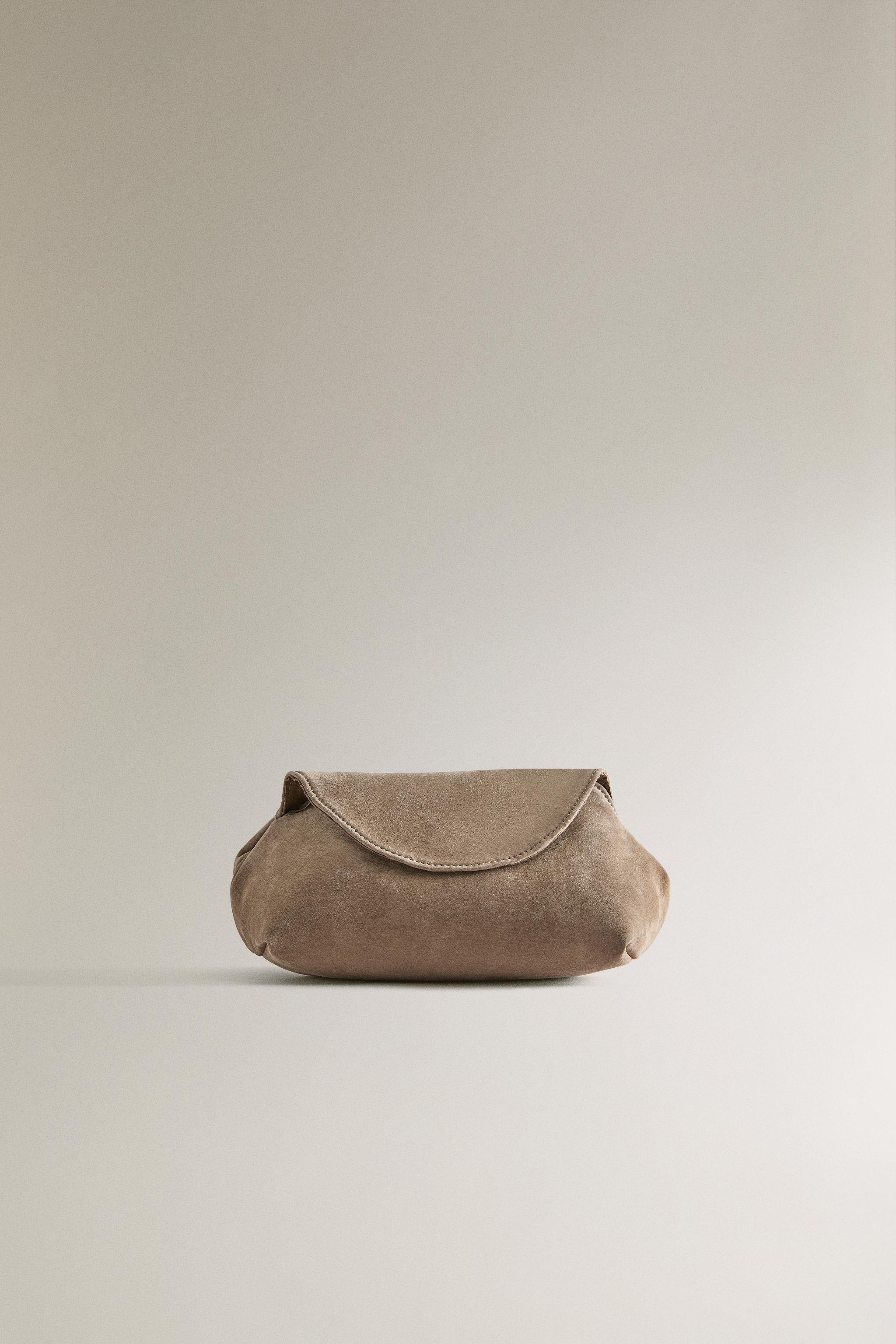 ソフトレザー クラッチバッグ - グリーニッシュ | ZARA Japan / 日本