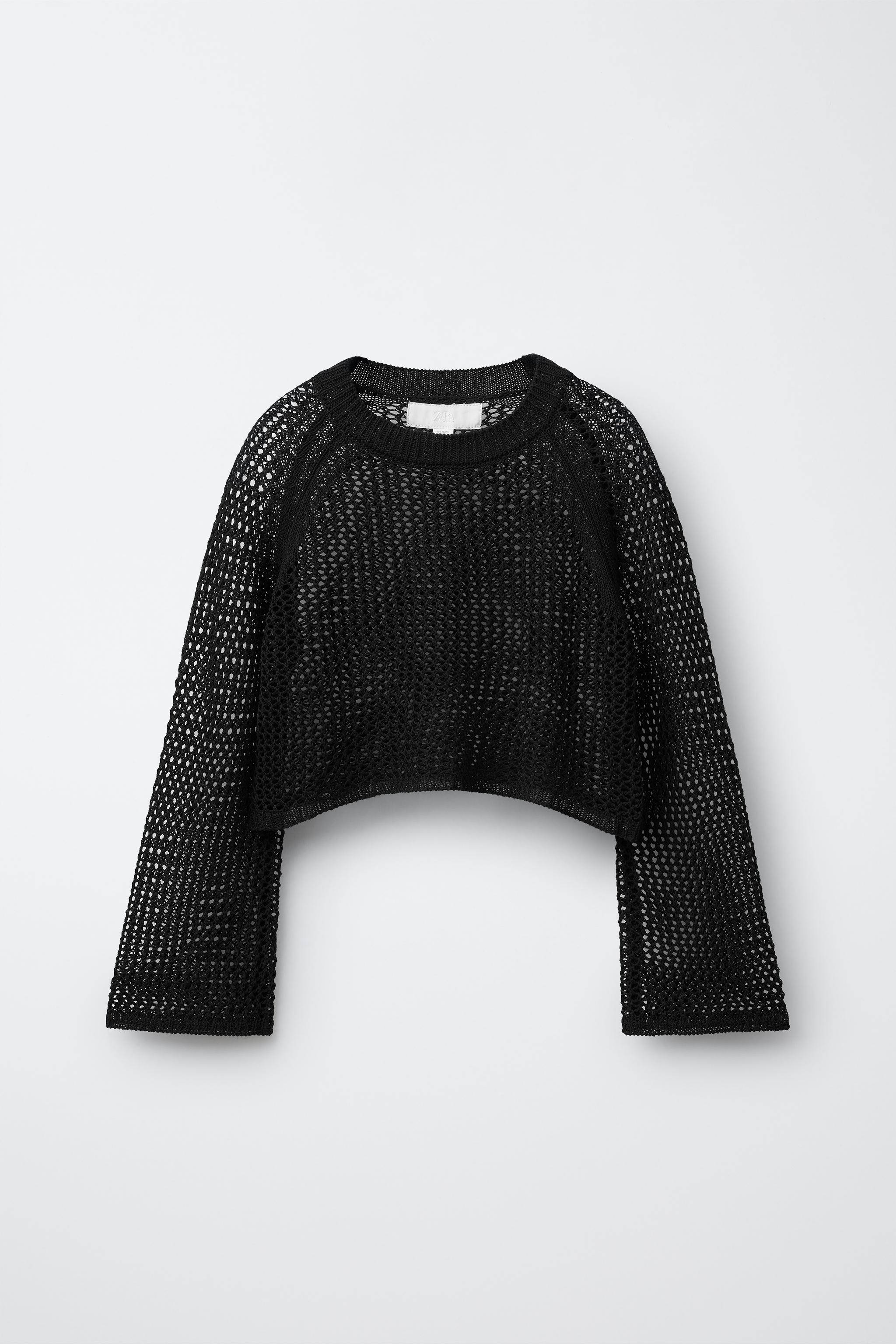 CROPPED RED SWEATER - Multicolored | ZARA United States