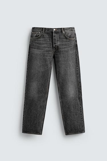 STRAIGHT FIT JEANS - Grey by Zara