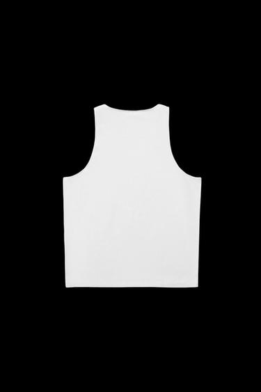 RELAXED FIT TANK TOP - White by Zara